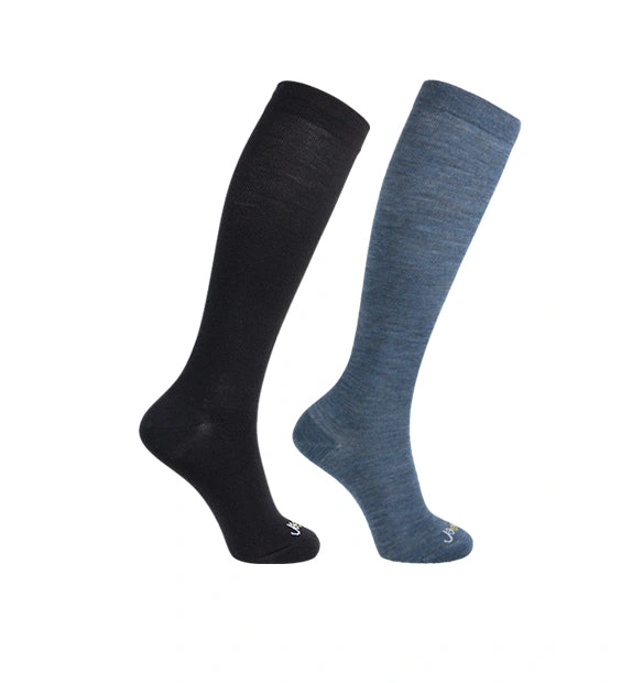 Cozy Luxe Merino Compression Socks 2-Pack Everyday Comfort